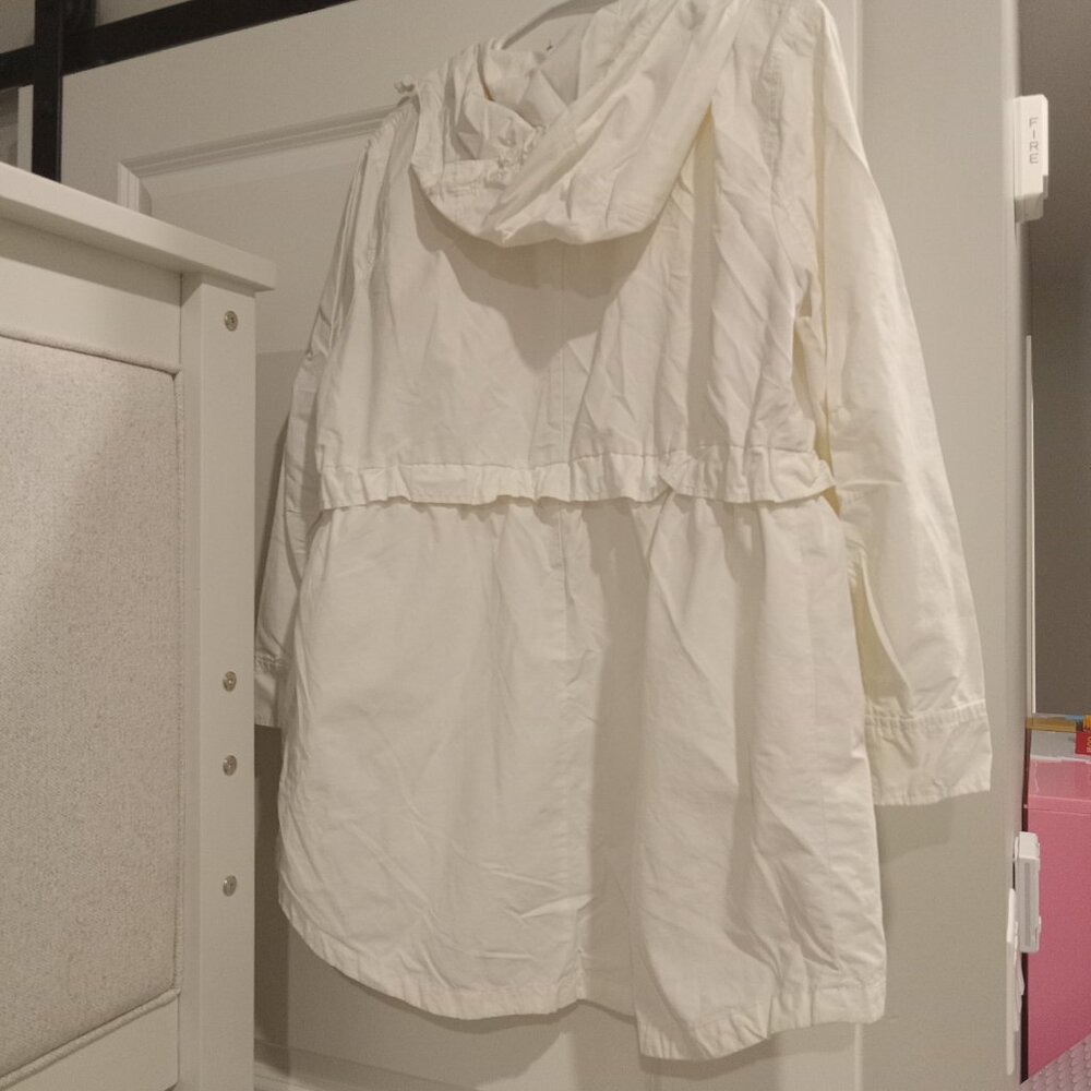 GREAT Cream J. Crew Perfect Rain Jacket Medium Petite - Picture 4 of 4